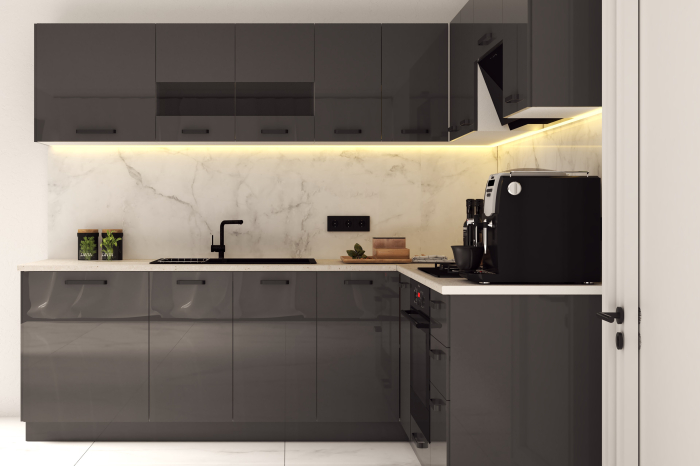 Bucatarie Daria colt V2, Antracit [4]