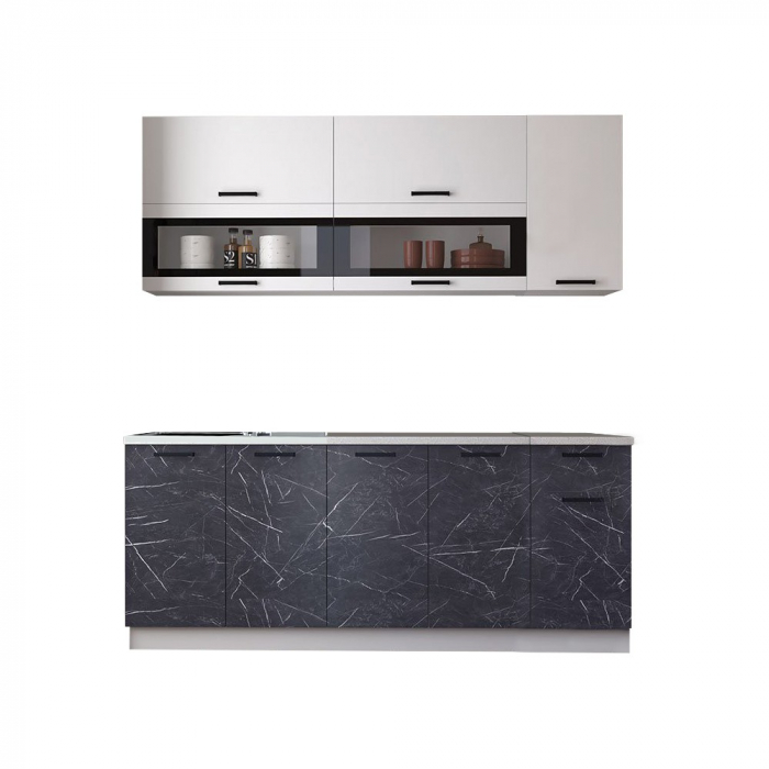 Bucatarie Tehno New MDF 2.0m Marmura [2]