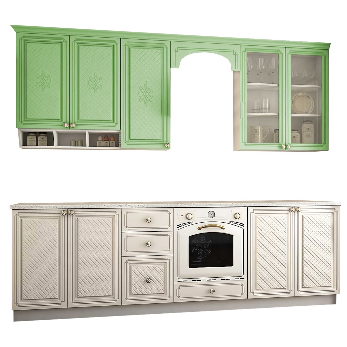 Bucatarie Versailles MDF 2.6m, Fistic [2]
