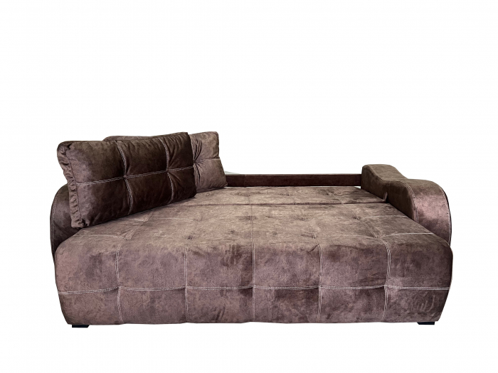 Canapea Extensibila Laura 240x115x75 cm, Maro [5]