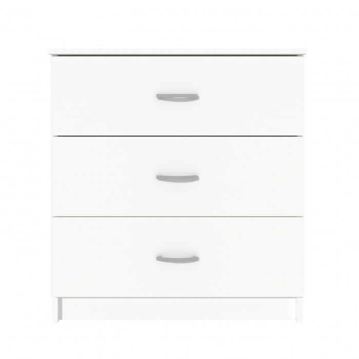 Comoda 3 Sertare Ro, 72x40x79 cm, Alb [3]