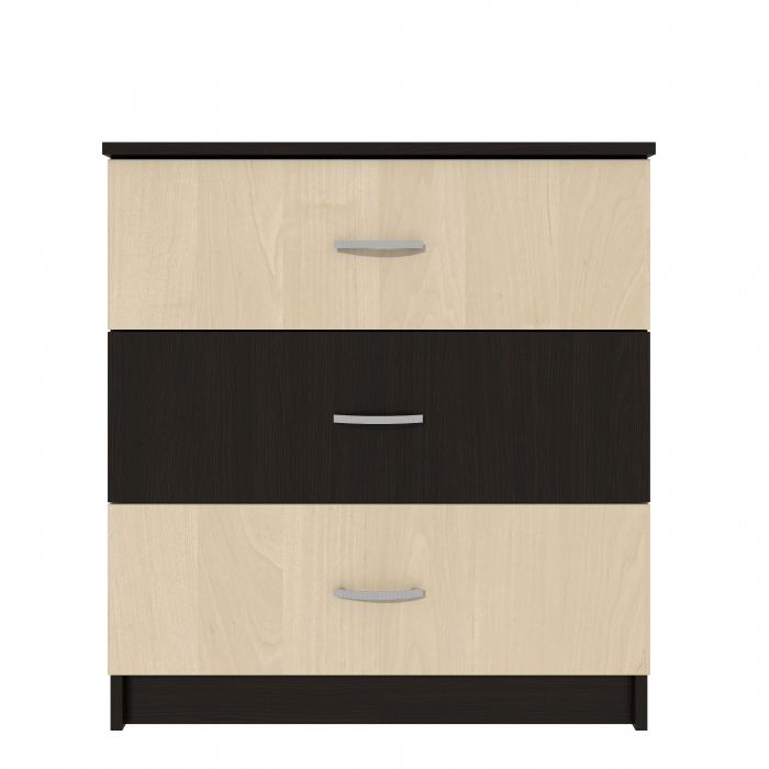 Comoda 3 Sertare, Wenge + Mesteacan [3]