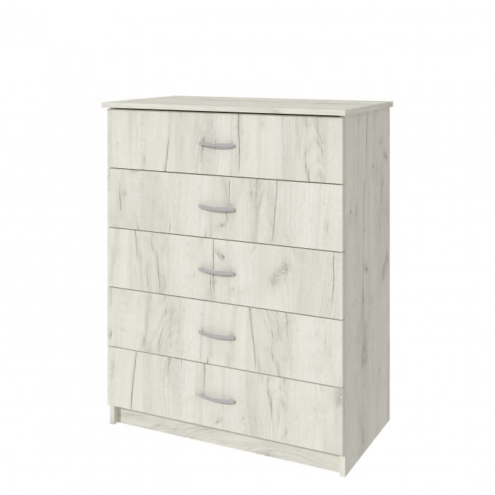 Comoda 5 Sertare, 72x40x90 cm, Stejar K001 [4]