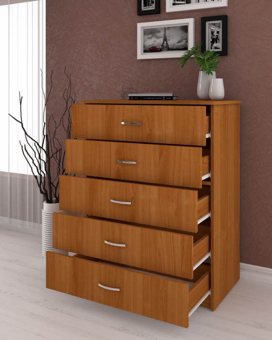 Comoda 5 Sertare Cires [2]