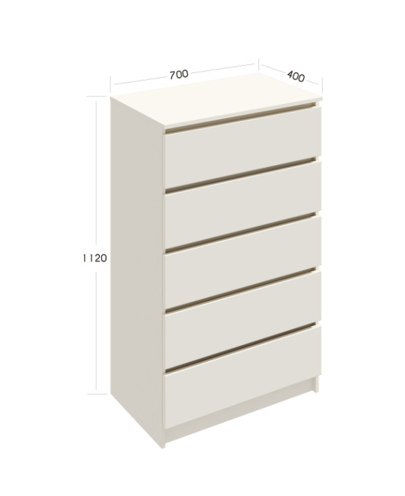 Comoda ARIA 5 sertare, 70x40x112cm [9]