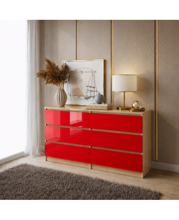 Comoda ARIA 6 sertare, 120x40x77cm [14]
