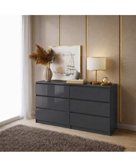 Comoda ARIA 6 sertare, 120x40x77cm [12]
