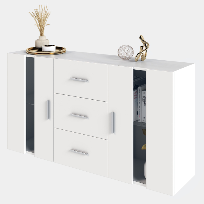 Comoda Aria Lux Alb 135x32x72cm [9]