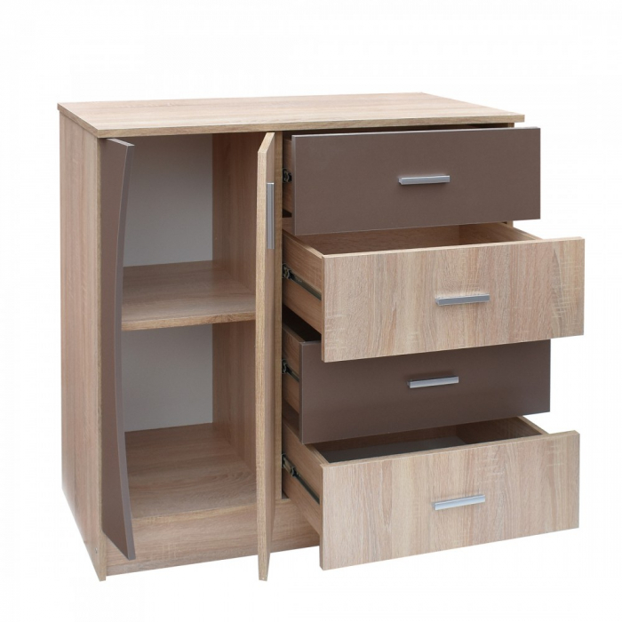 Comoda KF5, 101x44x90 cm, Sonoma [2]