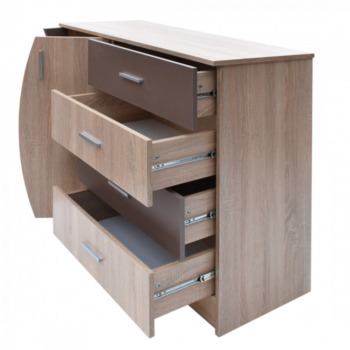 Comoda KF5, 101x44x90 cm, Sonoma [3]
