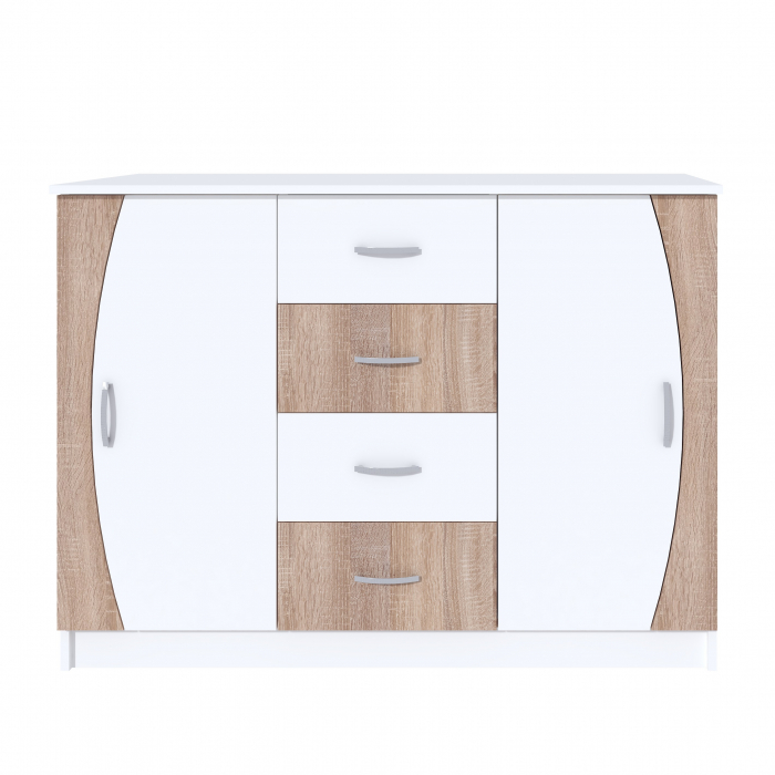 Comoda KF6, 121x44x90 cm, Sonoma [3]
