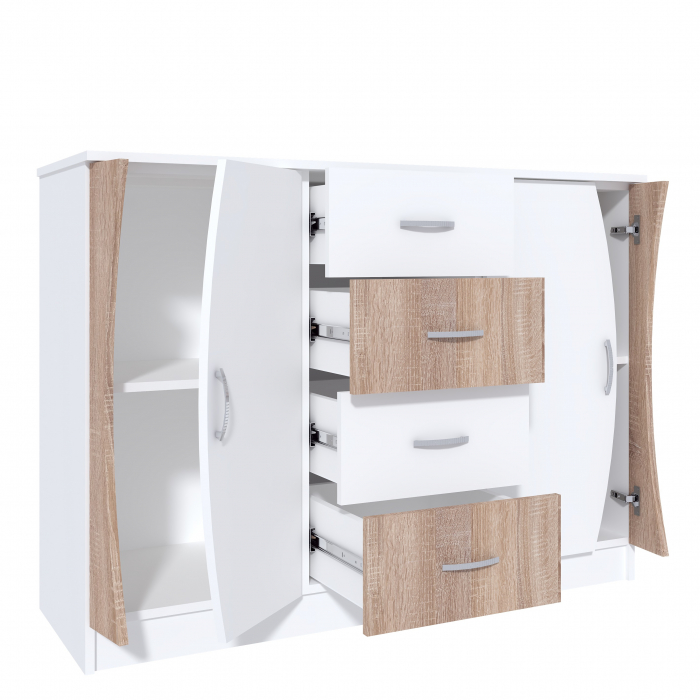 Comoda KF6, 121x44x90 cm, Sonoma [5]