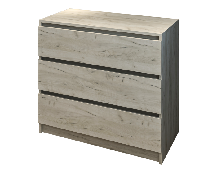 Comoda MP5 3S, 90x44x80 cm, Stejar k002 [5]