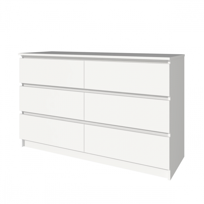 Comoda MP6 6Sertare, Alb [4]