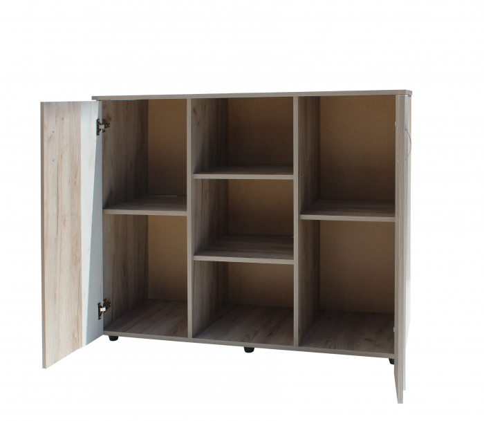 Comoda Tineret, 120x45x95 cm, Stejar k002/k001 [2]