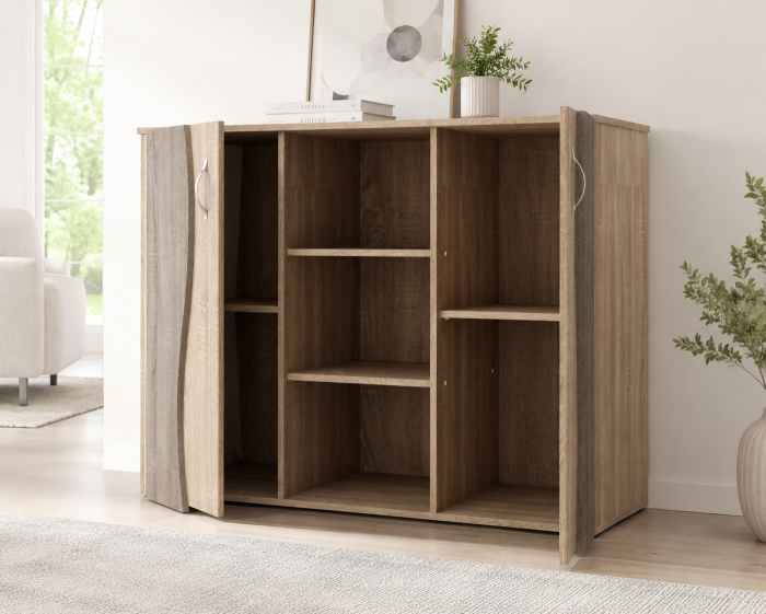 Comoda Tineret Sonoma Truffe 120x45x95 cm [3]