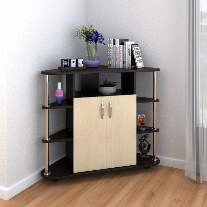 Comoda TV Colt Ro Wenge Mesteacan 92x45x82 cm [3]