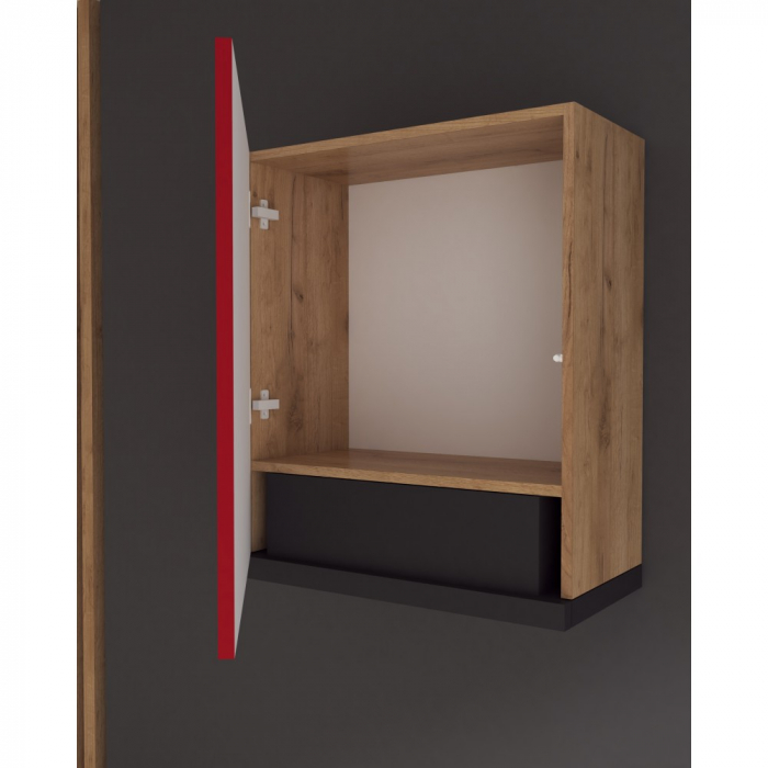 Corp Chelsea, hota telescopica, 60-1u, Stejar k003 + Acril Rosu [2]