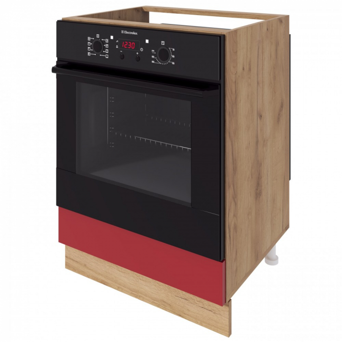 Corp inferior Chelsea, 60 Cuptor, Stejar K003+ Acril Rosu [2]