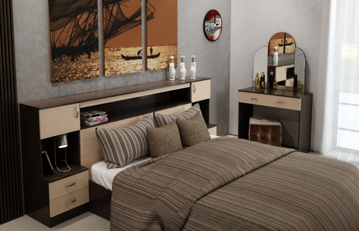 Dormitor Basia Combi Wenge+Kiruna [2]