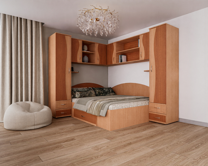 Dormitor Tineret Colt S, Fag+Cires 187x51/247x200 cm [1]