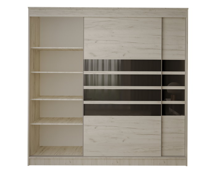 Dressing 2 Usi Luca, 200x60x200 cm, Stejar K001 [7]
