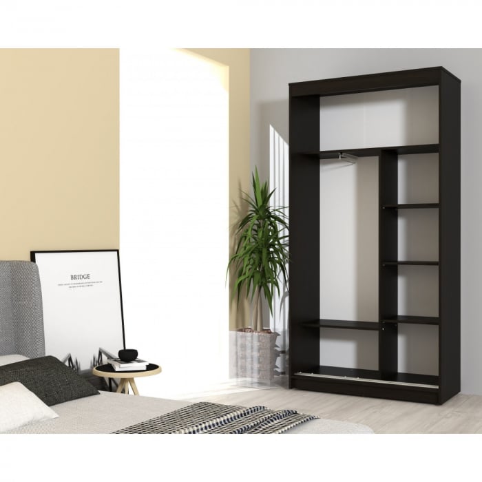 Dressing Euro 100x47x210cm wenge+mesteacan [2]