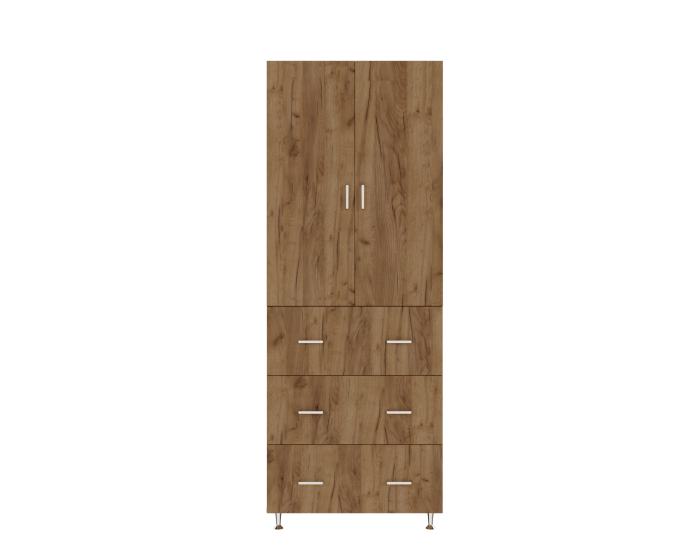 Dulap 2Usi/3Sertare Stejar K003 70x35x180 cm [4]