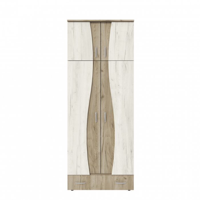 Dulap 2Usi S Cu Despartitor, 90x50x198 cm, k002+k001 [3]