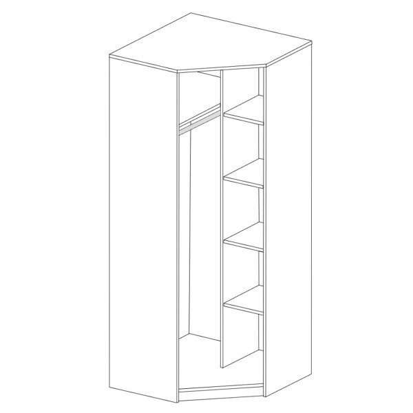 Dulap 3 Usi (pe colt) Ro Sonoma [3]