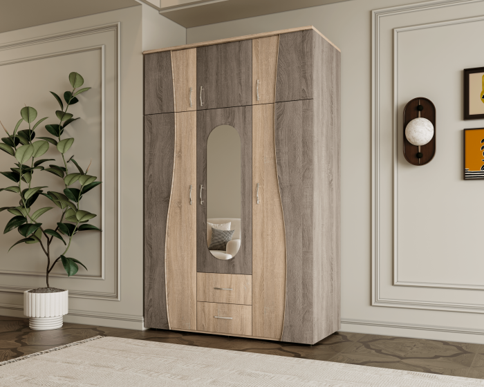 Dulap 3U S 120x50x198cm Sonoma+Truffe [2]