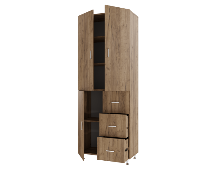 Dulap 3Usi -3S ,70x35x180 cm, Stejar K003 [5]