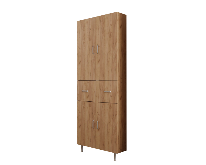 Dulap 70X35X180 cm, 4Usi -1S Stejar K003 [6]