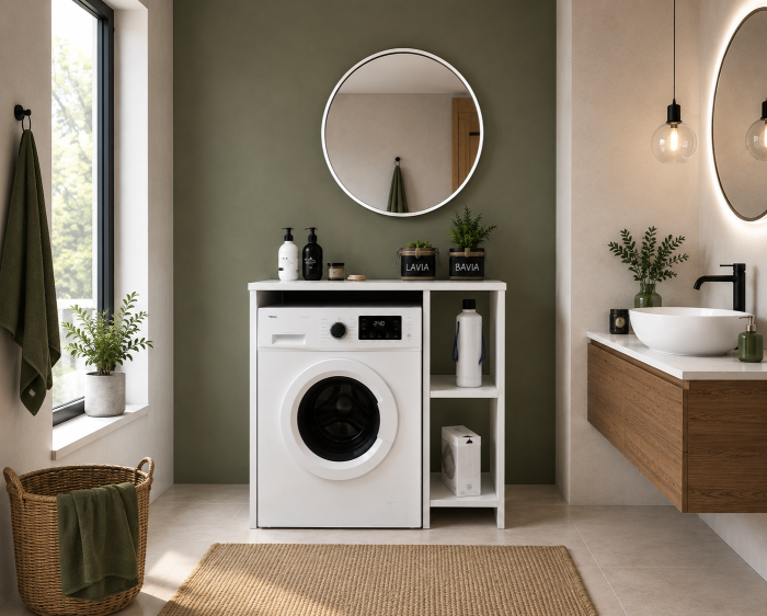 Dulap Baie Ms Alb 90x60x90 cm [3]