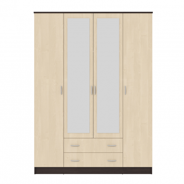 Dulap Garmonia 4U Wenge+Mesteacan 160x52x200 cm [2]