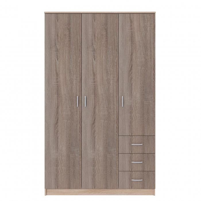 Dulap Ionut, 120x50x200 cm, Sonoma/Trufe [3]