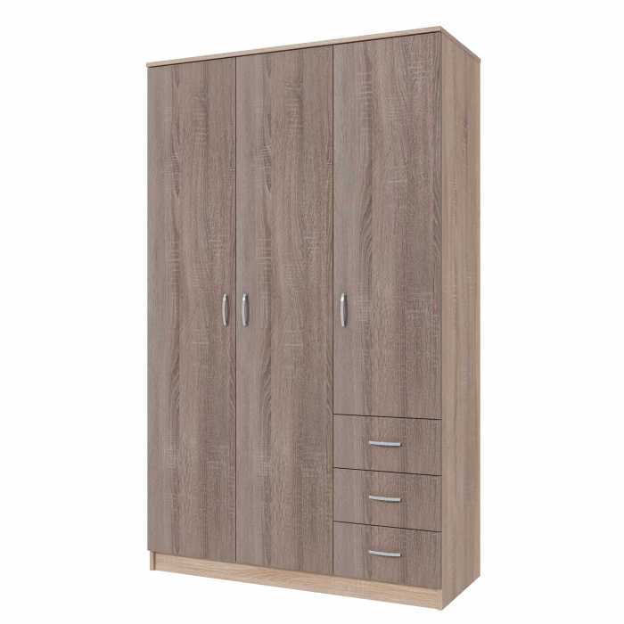 Dulap Ionut, 120x50x200 cm, Sonoma/Trufe [4]