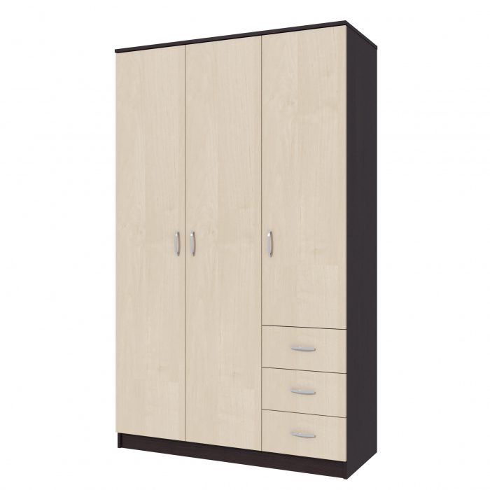 Dulap Ionut,120x50x200 cm, Wenge+Mesteacan [4]
