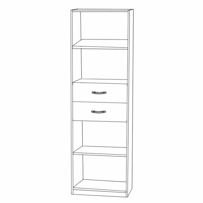 Dulap KSC-11 Ro 60x37x196 cm Cires [6]