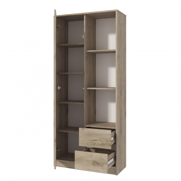 Dulap MP1 - 1U+2S, 80x33x180 cm, Stejar K002 [5]