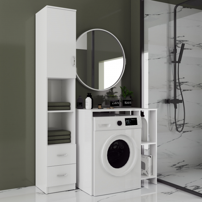 Dulap MS, 90x60x90 cm, Alb [2]
