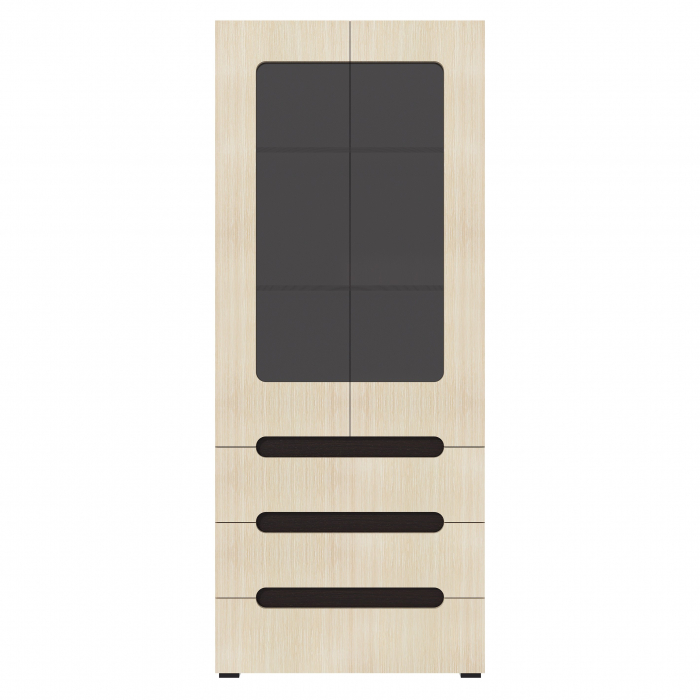 Dulap Stil-21, 80x46x195 cm Wenge+Mesteacan [3]