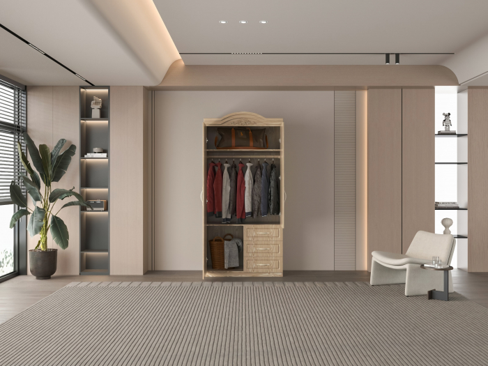 Dulap ZQW-009MDF - 2U/3S, 100x50x200 cm [3]