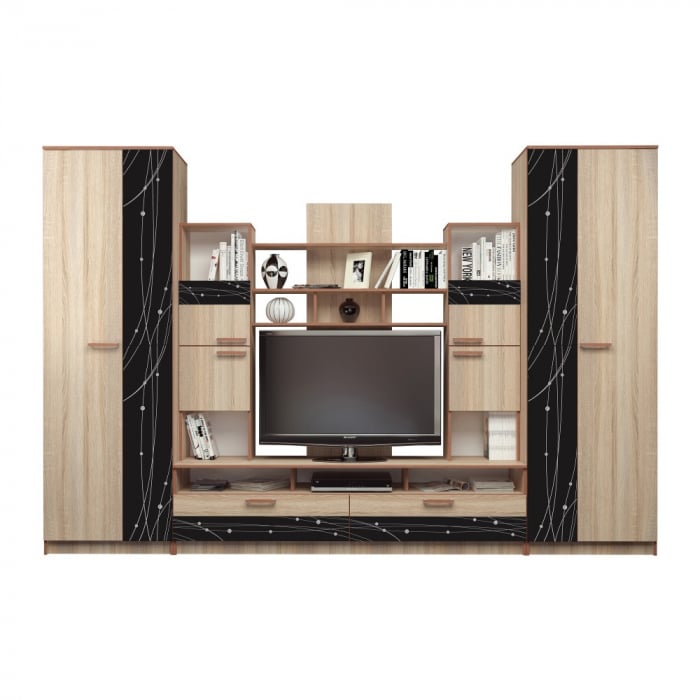 Living Baghira Ro, 330x52x212 cm, Sonoma+Kasmir [2]