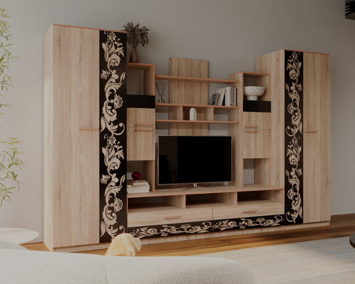 Living Baghira RO Sonoma Castan 330x52x212 cm [2]