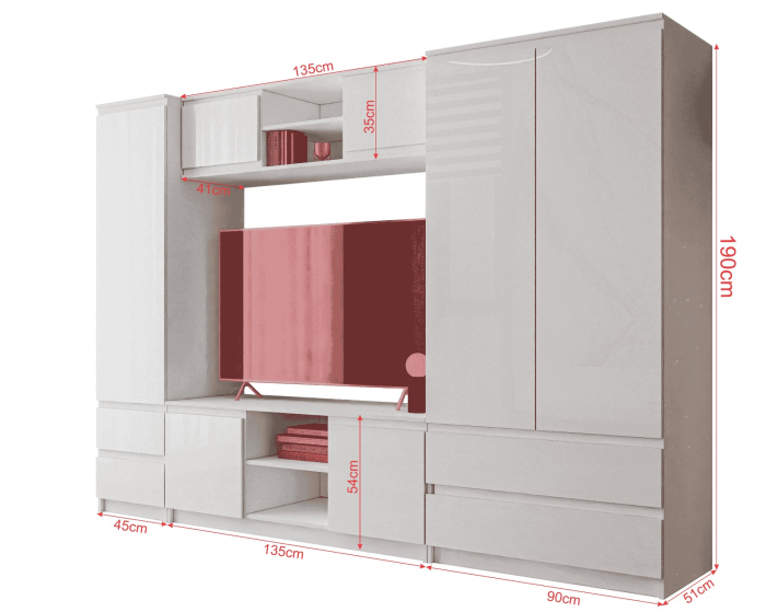 Living Chelsea Alb Acril 270x190x51cm [8]