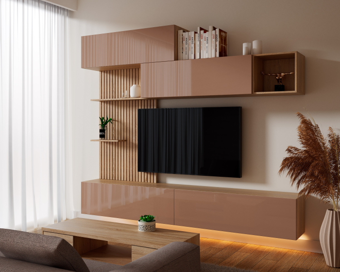 Living Evora Acril Cappuccino 240x34x218cm [2]