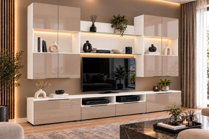Living MP2 Alb + Acril antracit, cappuccino [7]