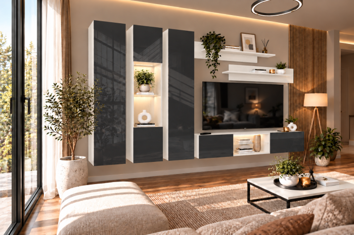 Living MP3 Alb + Acril cappuccino, antracit Alb+Acril Antracit [3]