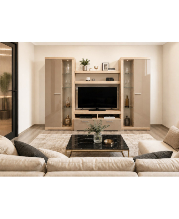 LIVING SONATA SONOMA+CAPPUCCINO, 280x43x197cm [2]